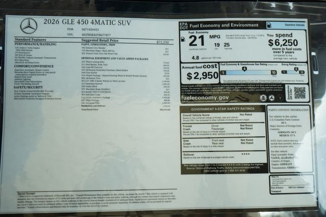 New 2026 Selenite Grey Metallic Mercedes-Benz GLE 450 image 32