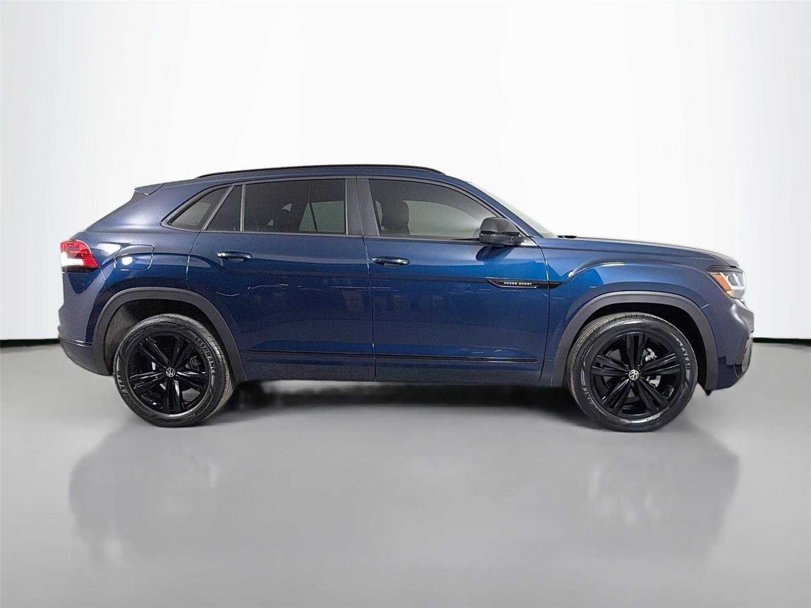 Certified Used 2023 Tourmaline Blue Metallic Volkswagen 2.0T SEL R-Line Black image 4