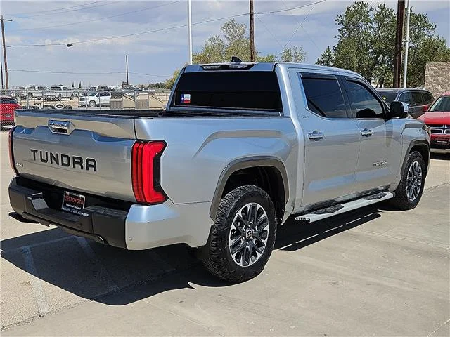 Used 2023 Celestial Silver Metallic Toyota Limited (A10) 4x4 CrewMax 5.5 ft. box 145.7 in. WB image 3