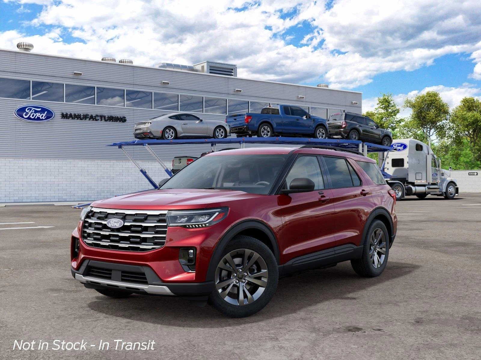 New 2027 Ruby Red Metallic Tinted Clearcoat Ford Active image 3