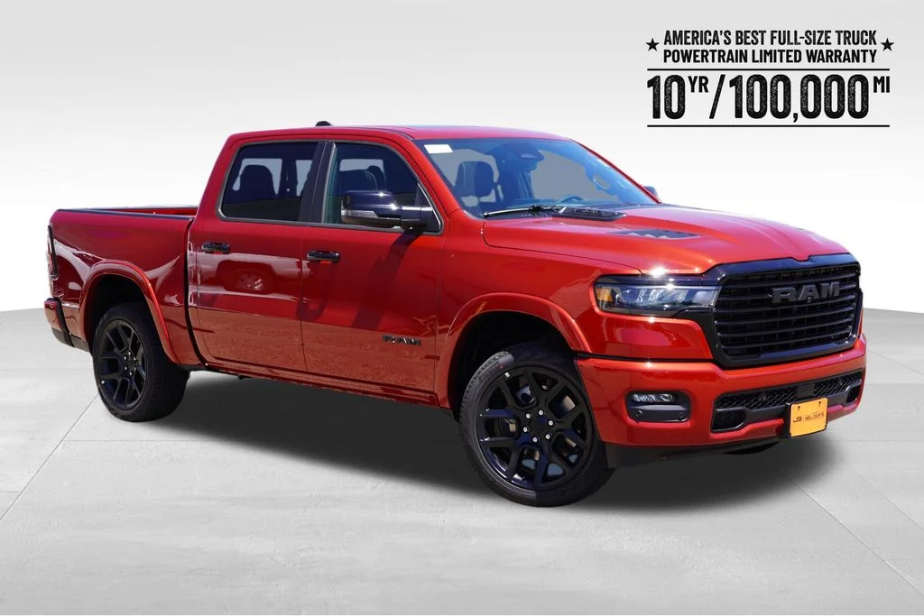New 2026 Molten Red Pearl-Coat Exterior Paint RAM Laramie image 1