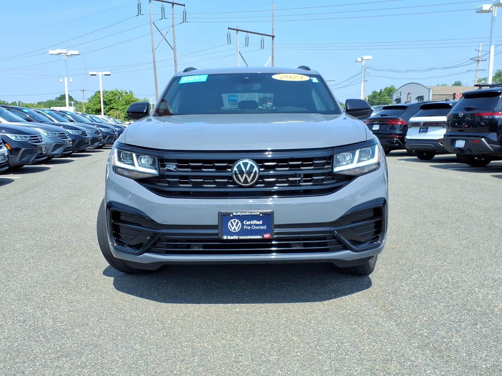 Certified Used 2023 Pure Gray Volkswagen 3.6L V6 SEL R-Line Black image 2
