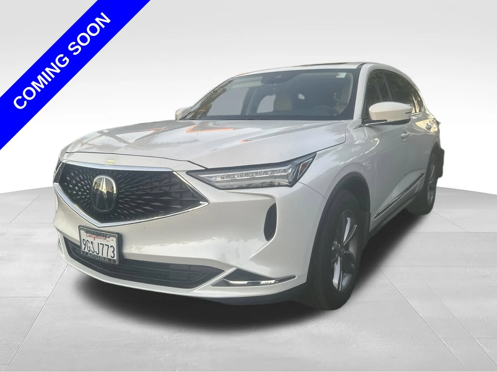 Certified Used 2023 Platinum White Pearl Acura MDX image 1
