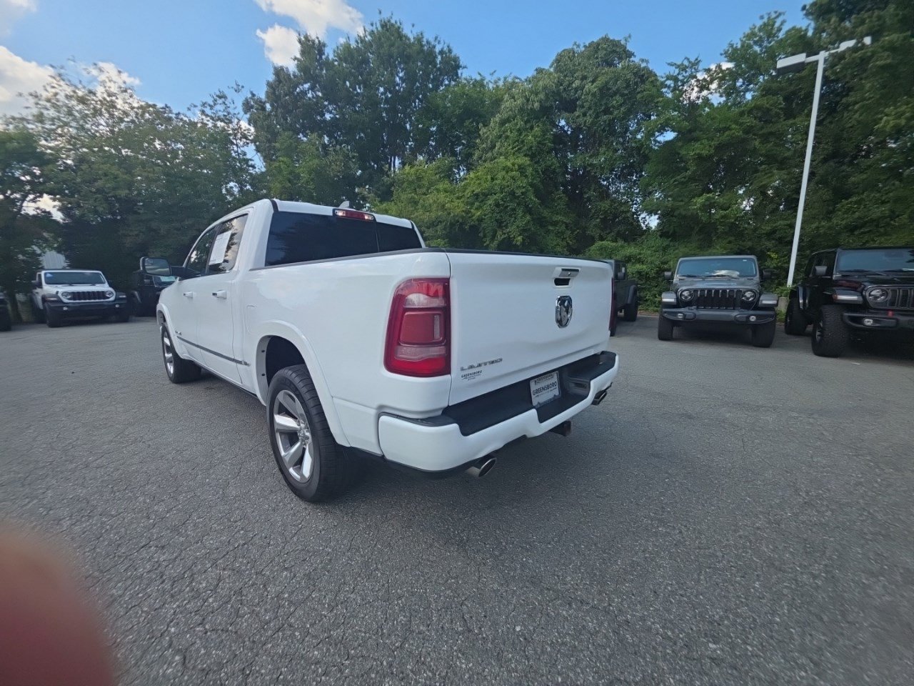 Used 2022 Bright White Clearcoat Ram Limited image 5