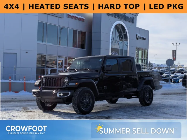 2026 Jeep Gladiator Sport S - Safety Group - LED Lighting Group - Heated Seats & Steering & tons more!