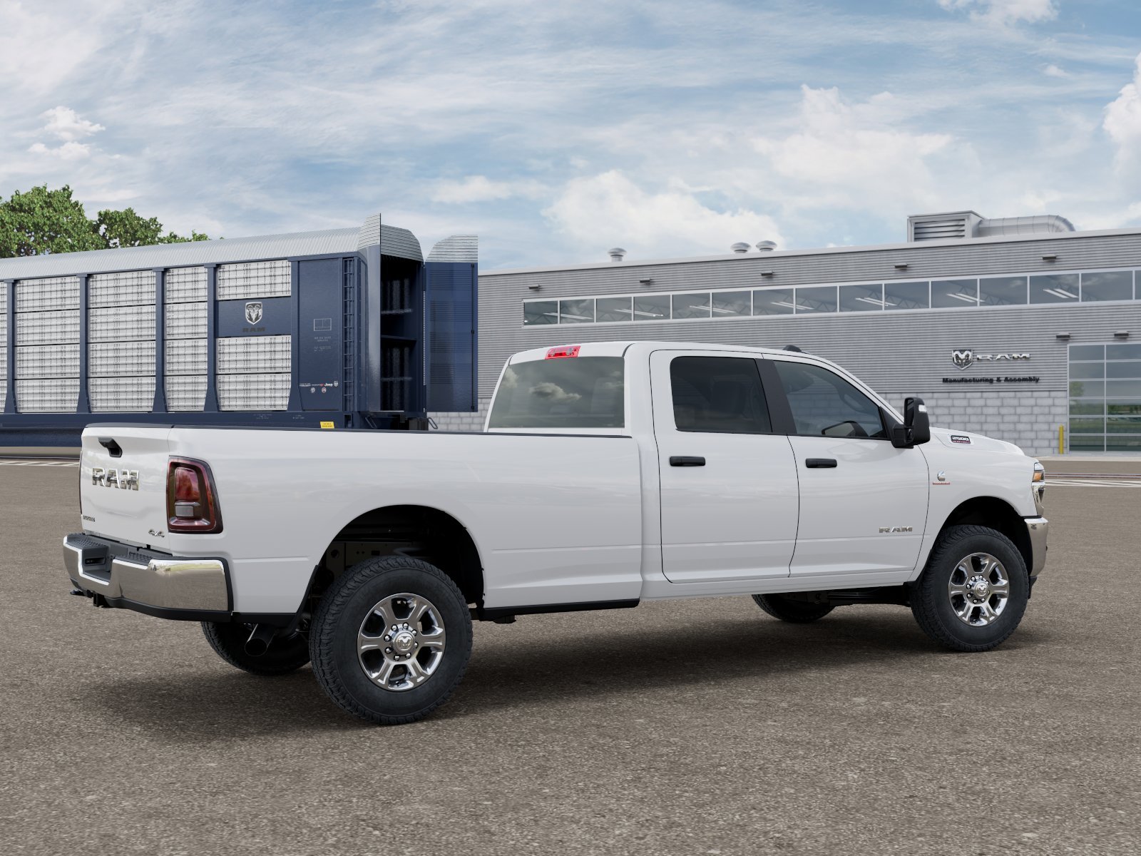 New 2027 Bright White Clear-Coat Exterior Paint RAM BIG HORN image 2