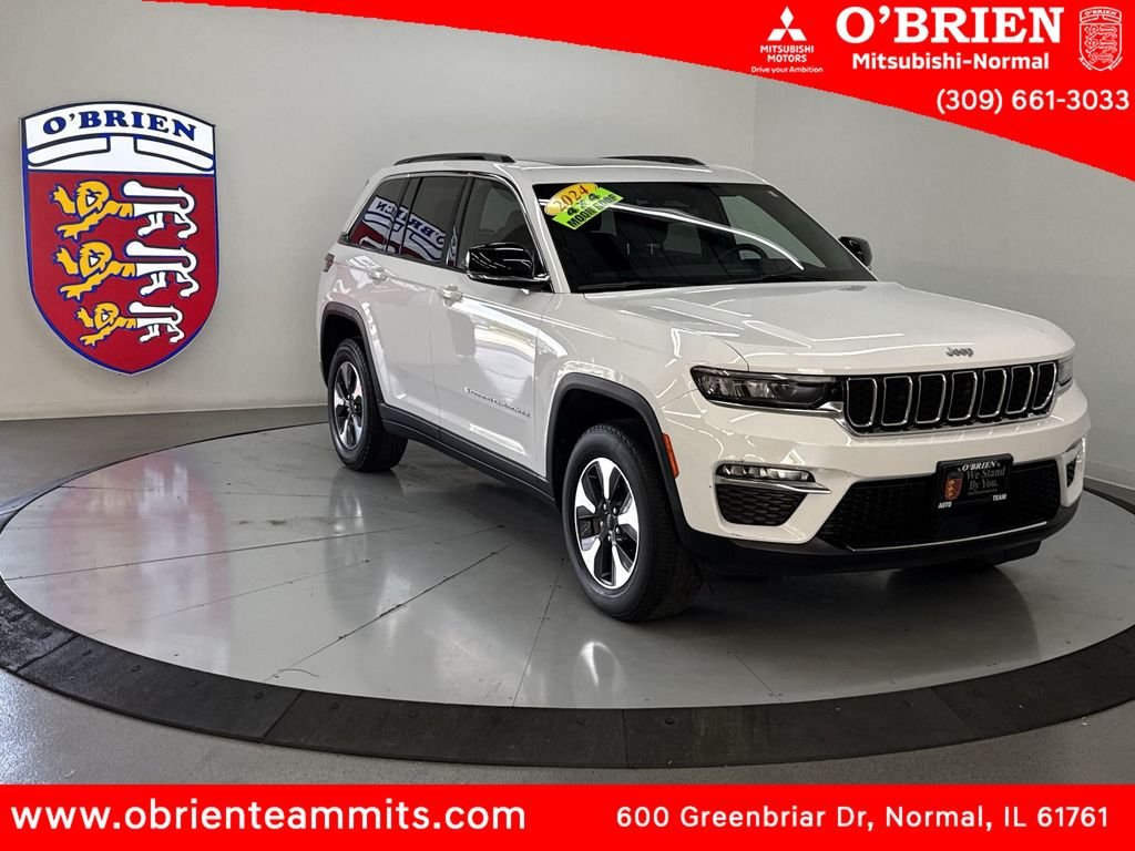 Used 2024 Bright White Clearcoat Jeep 4xe image 1
