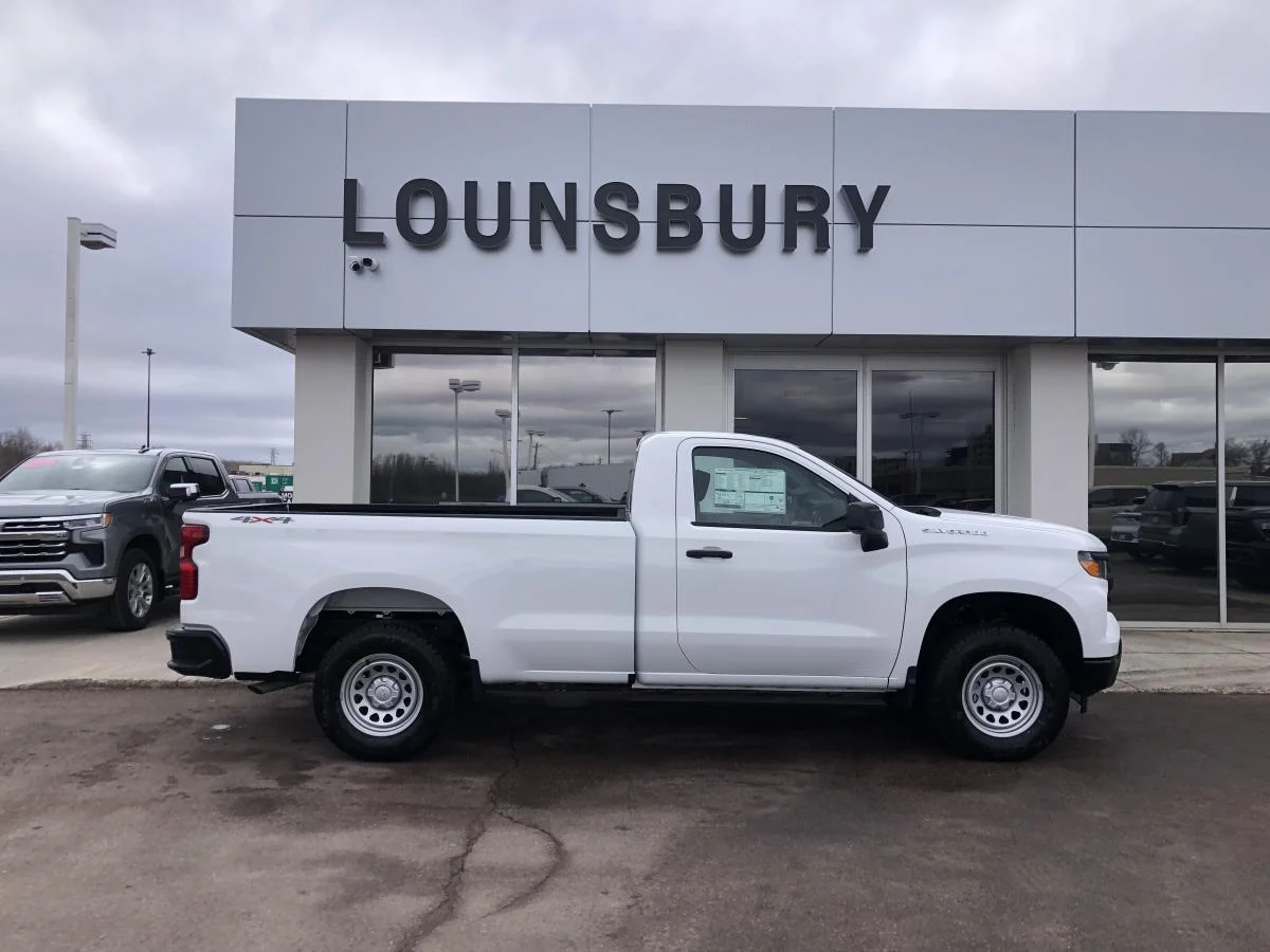 New 2026 White Chevrolet 4WD Reg Cab 140" Work Truck image 2