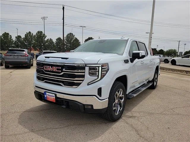 New 2026 Glacier White Tricoat GMC SLT image 1