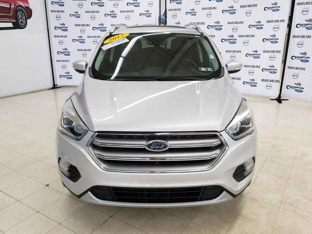 Used 2017 Ford Escape Titanium with VIN 1FMCU9J9XHUE89168 for sale in Erie, PA