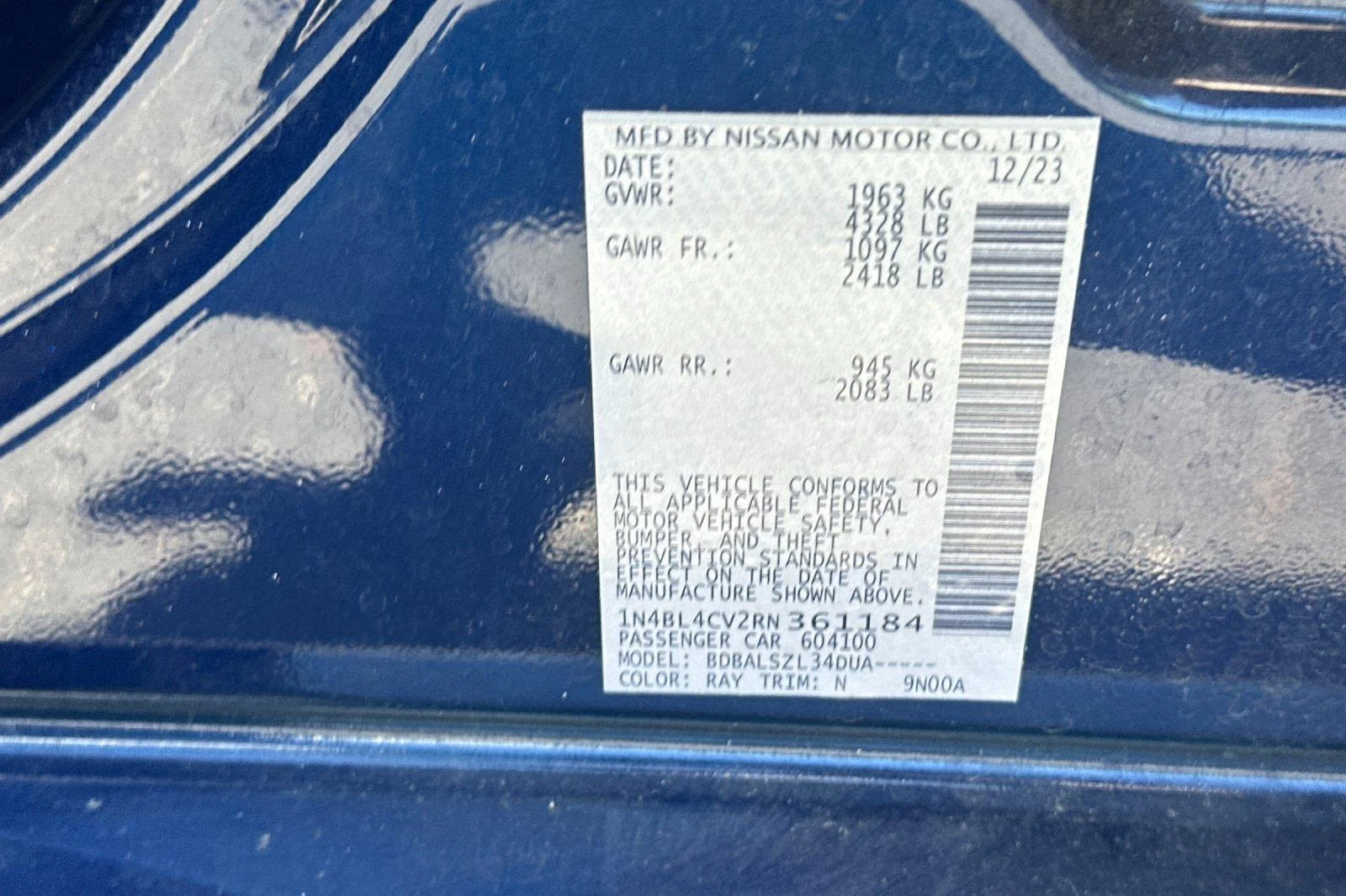 Used 2024 Deep Blue Pearl Nissan 2.5 SR image 27