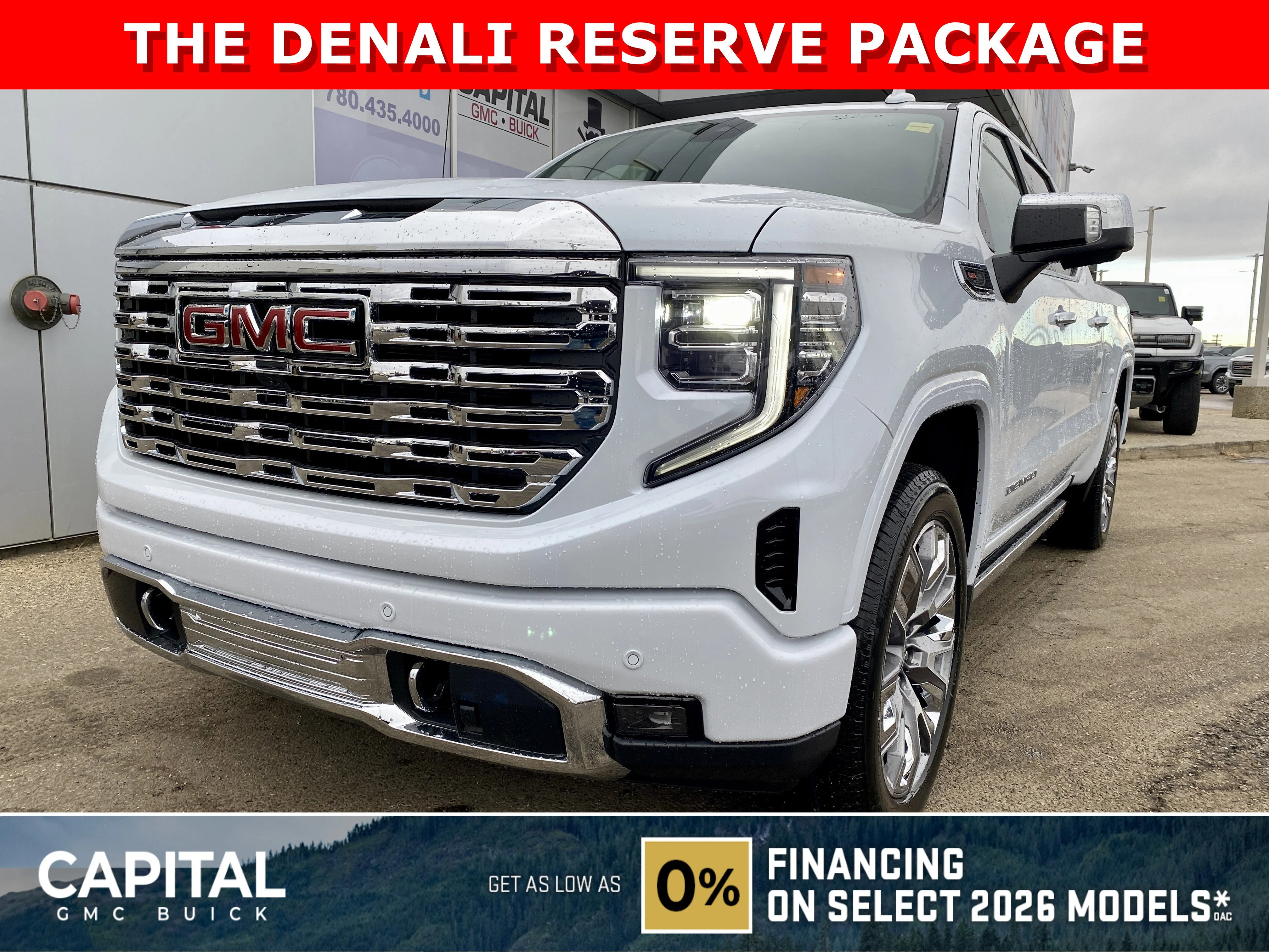 New 2026 GLACIER WHITE TRICOAT GMC Denali image 1