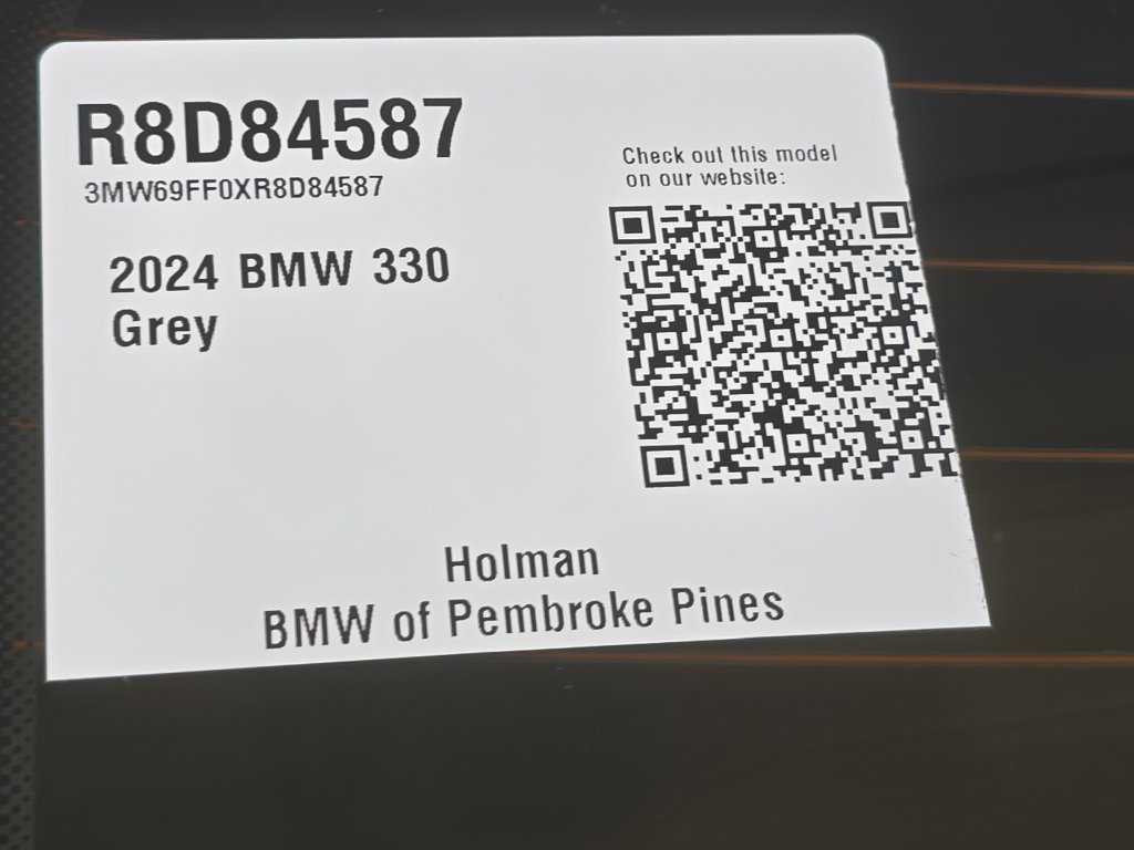 Certified Used 2024 Skyscraper Gray Metallic BMW 330i image 22