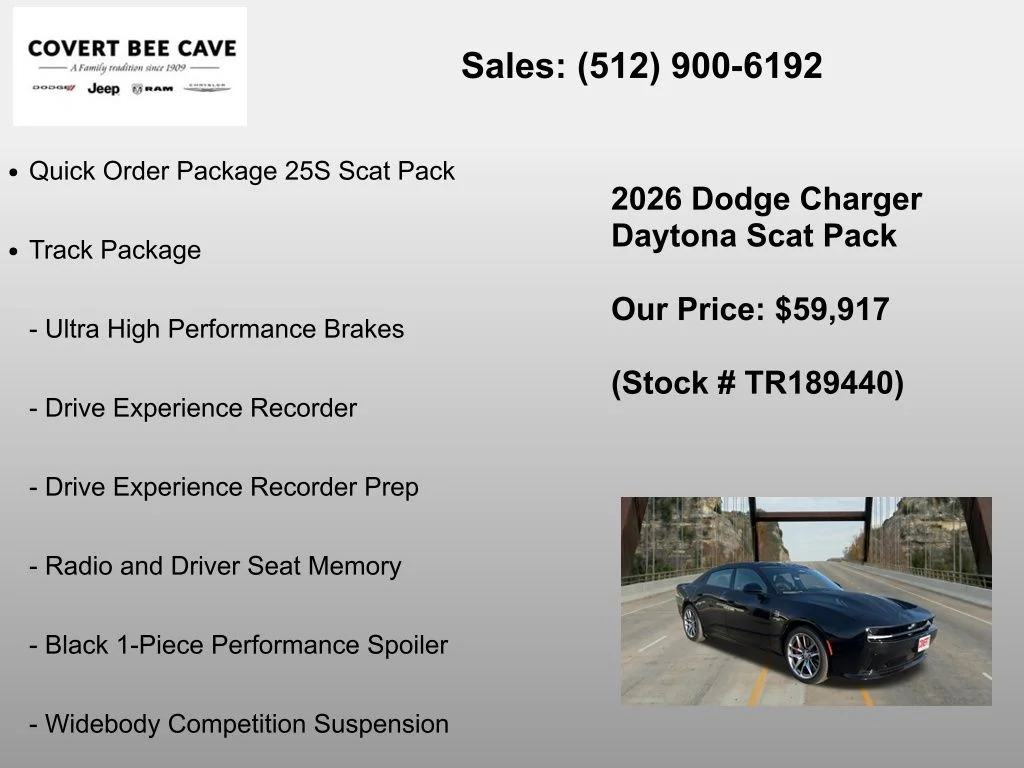 New 2026 Diamond Black Crystal Pearlcoat Dodge R/T Scat Pack image 6