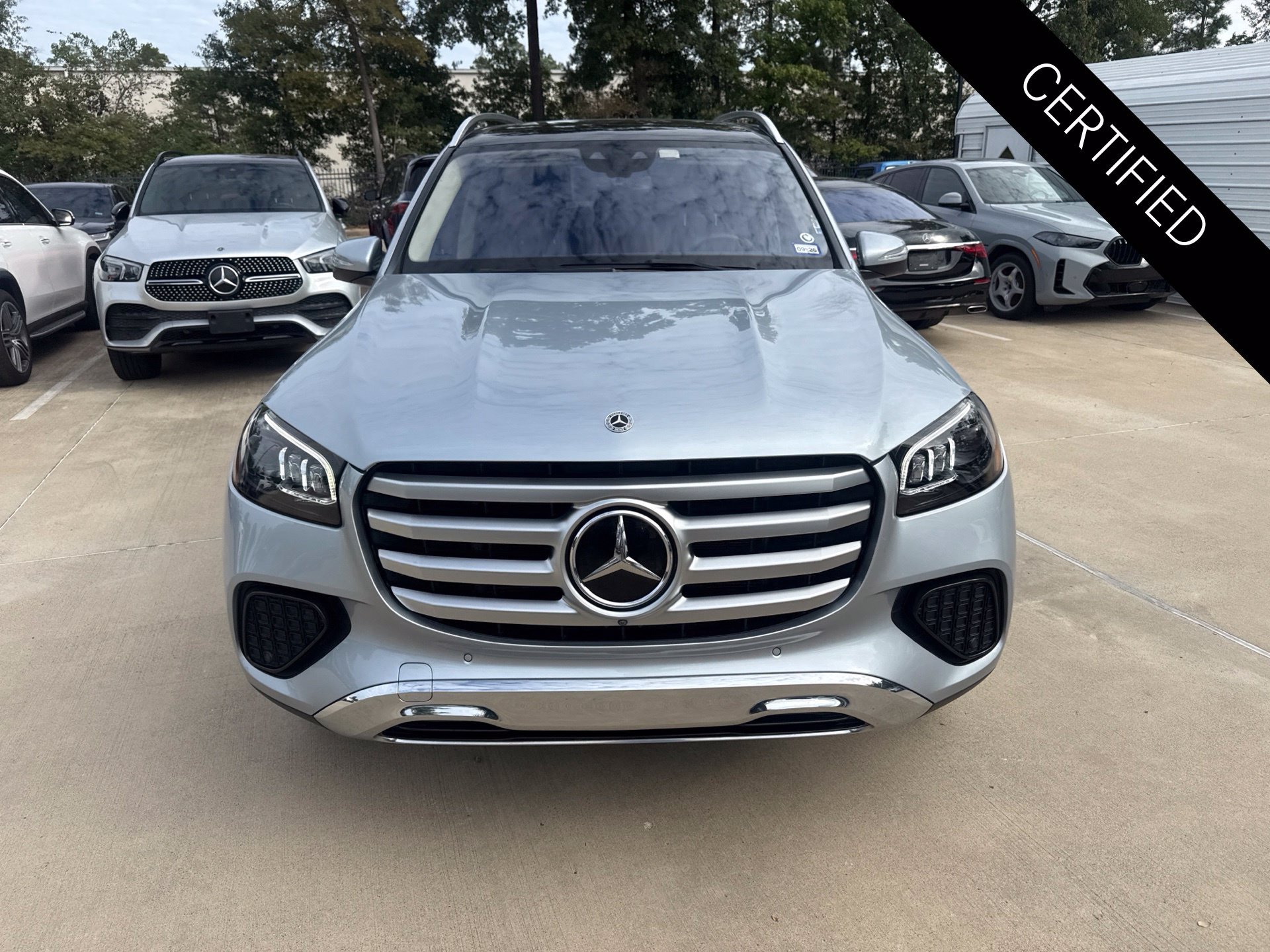 Certified Used 2024 Cirrus Silver Metallic Mercedes-Benz GLS 450 image 2