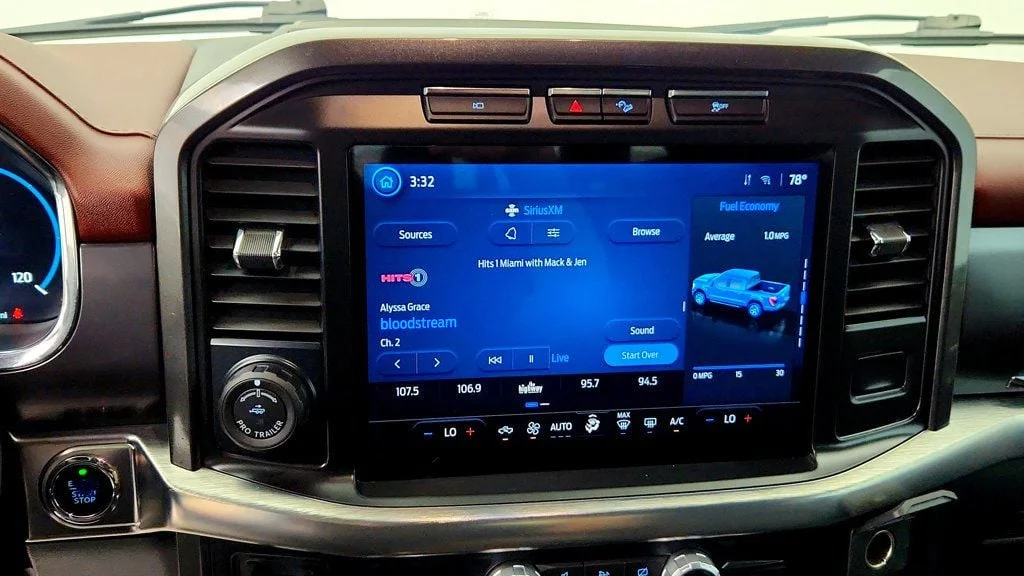 Used 2023 Agate Black Metallic Ford LARIAT 4WD SuperCrew 5.5