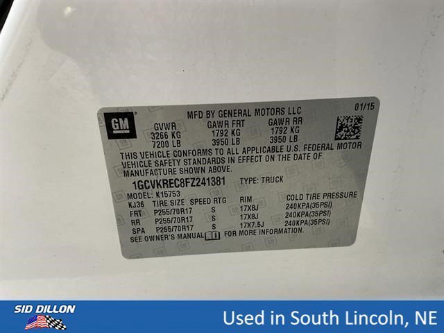 Used 2015 Summit White Chevrolet LT image 15