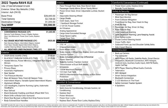 Used 2022 Silver Toyota XLE image 24