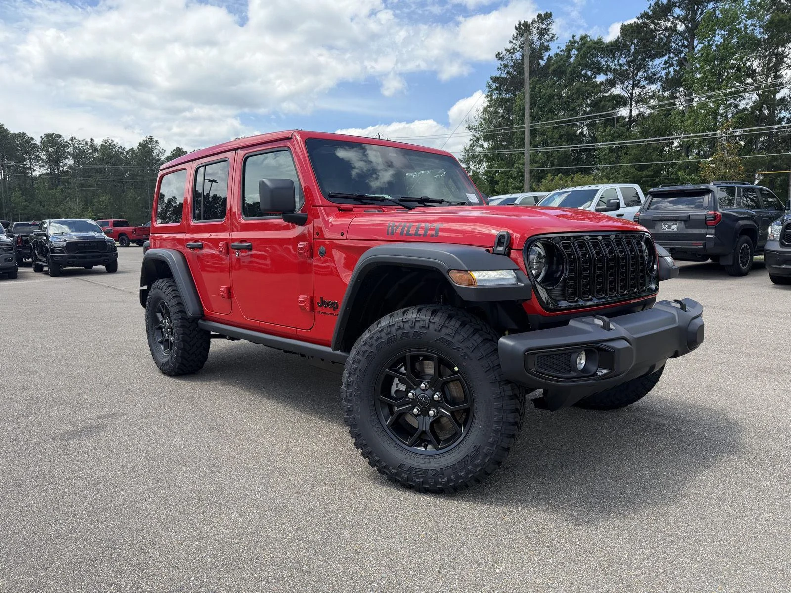 New 2026 Firecracker Red Clear-Coat Exterior Paint Jeep Willys image 3