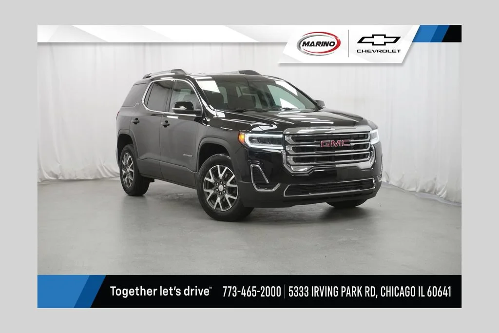 Used 2023 Ebony Twilight Metallic GMC SLE image 1