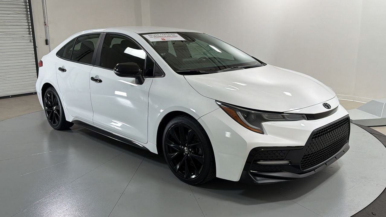 Used 2022 White Toyota SE Nightshade image 3