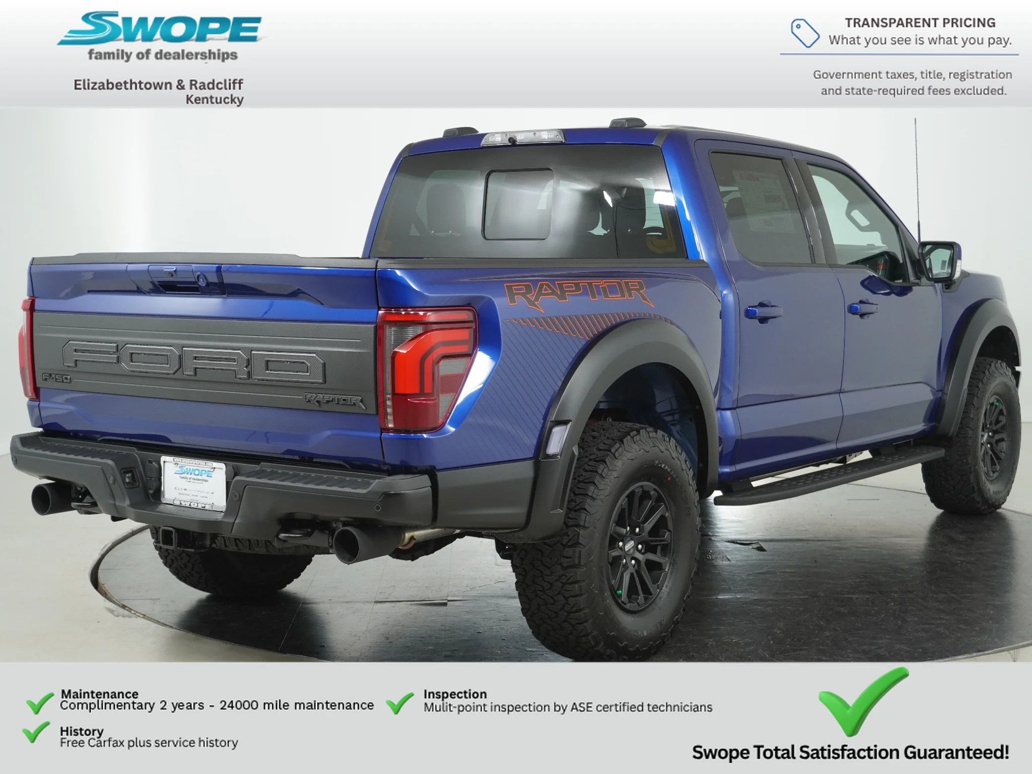 New 2026 Argon Blue Metallic Ford Raptor image 3