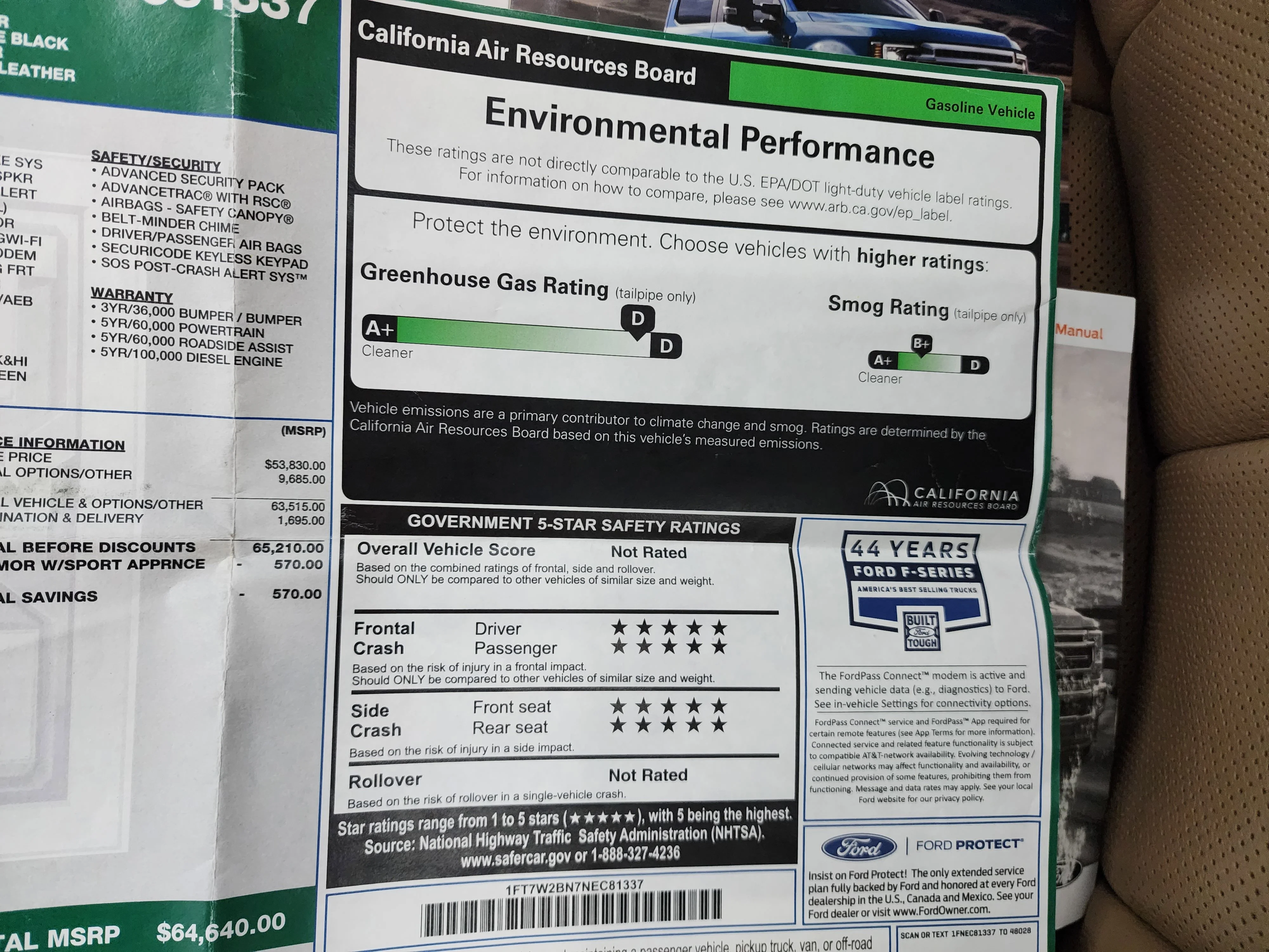 Used 2022 Agate Black Metallic Ford Lariat image 51