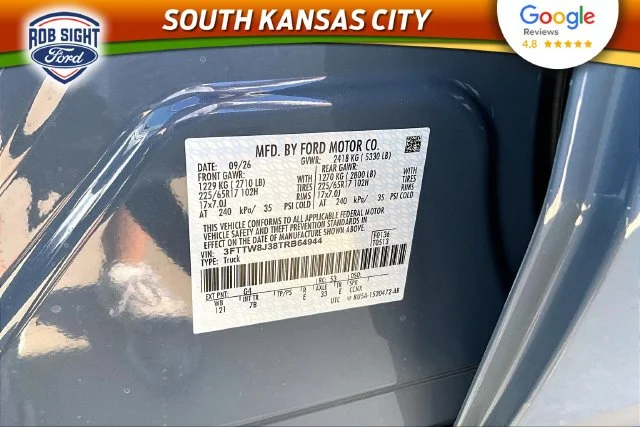 New 2026 Azure Gray Metallic Tri-Coat Ford XLT image 8