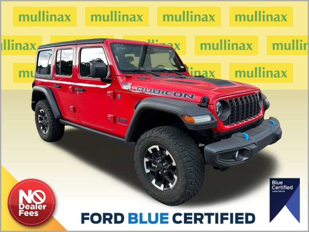 Used 2024 Red Jeep Rubicon 4xe image 1