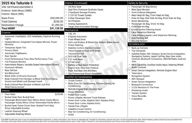Used 2025 Green Kia S image 6
