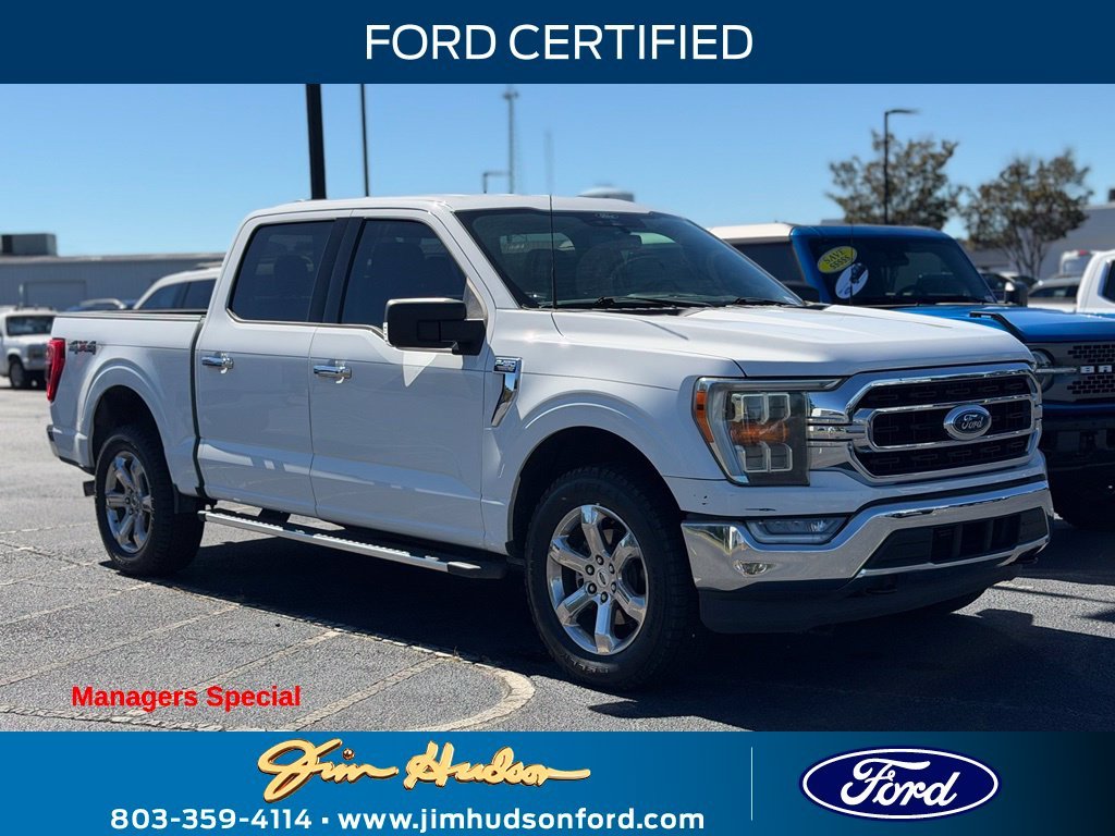 Certified Used 2022 White Ford XLT image 1