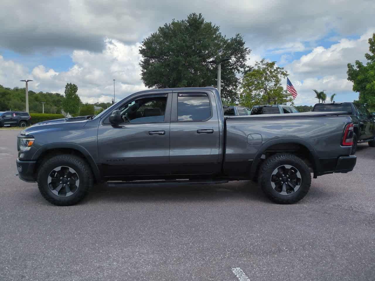 Used 2019 Granite Crystal Metallic Clearcoat Ram Rebel image 3
