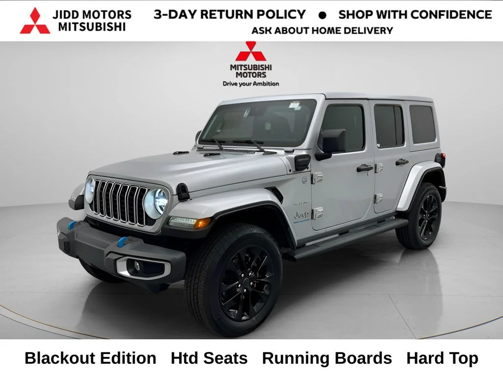 Used 2024 Silver Zynith Clearcoat Jeep Sahara 4xe image 1