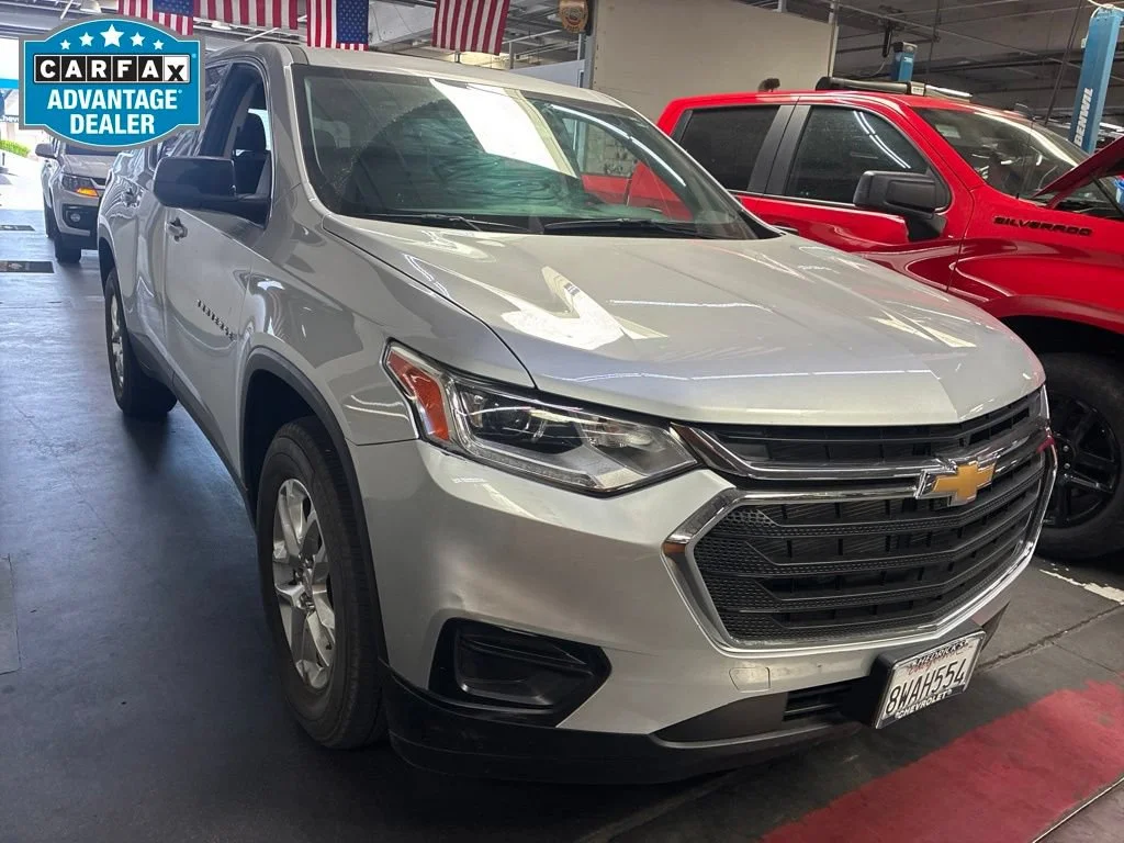 Used 2021 SILVER ICE METALLIC Chevrolet LS image 1