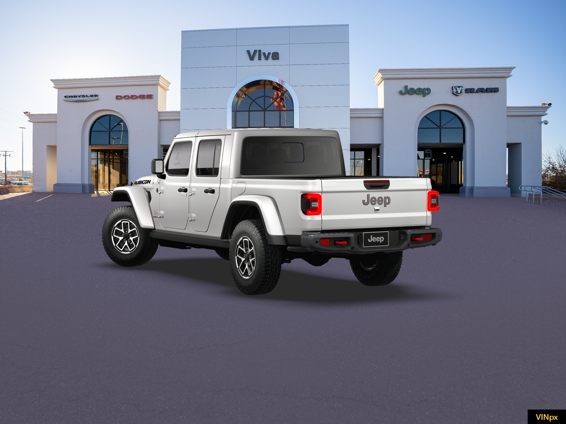 New 2026 Bright White Clear-Coat Exterior Paint Jeep Rubicon X image 5