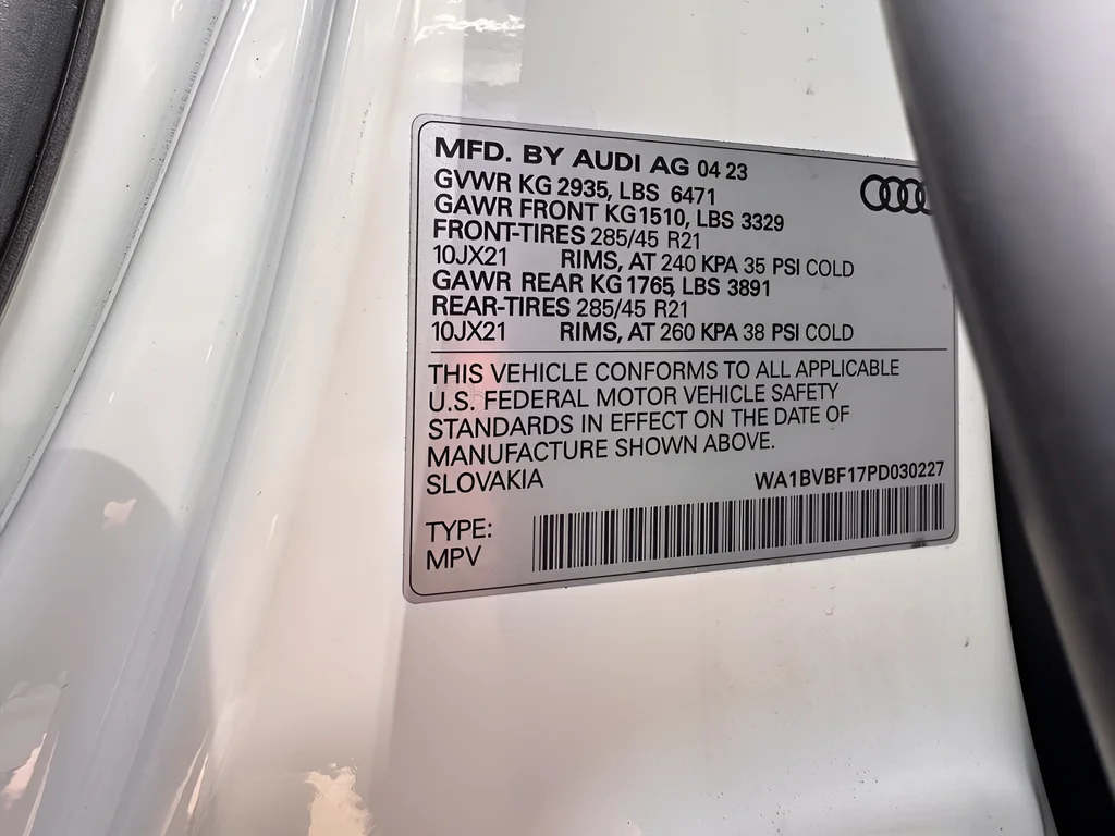 Used 2023 White Audi 55 Premium Plus image 28