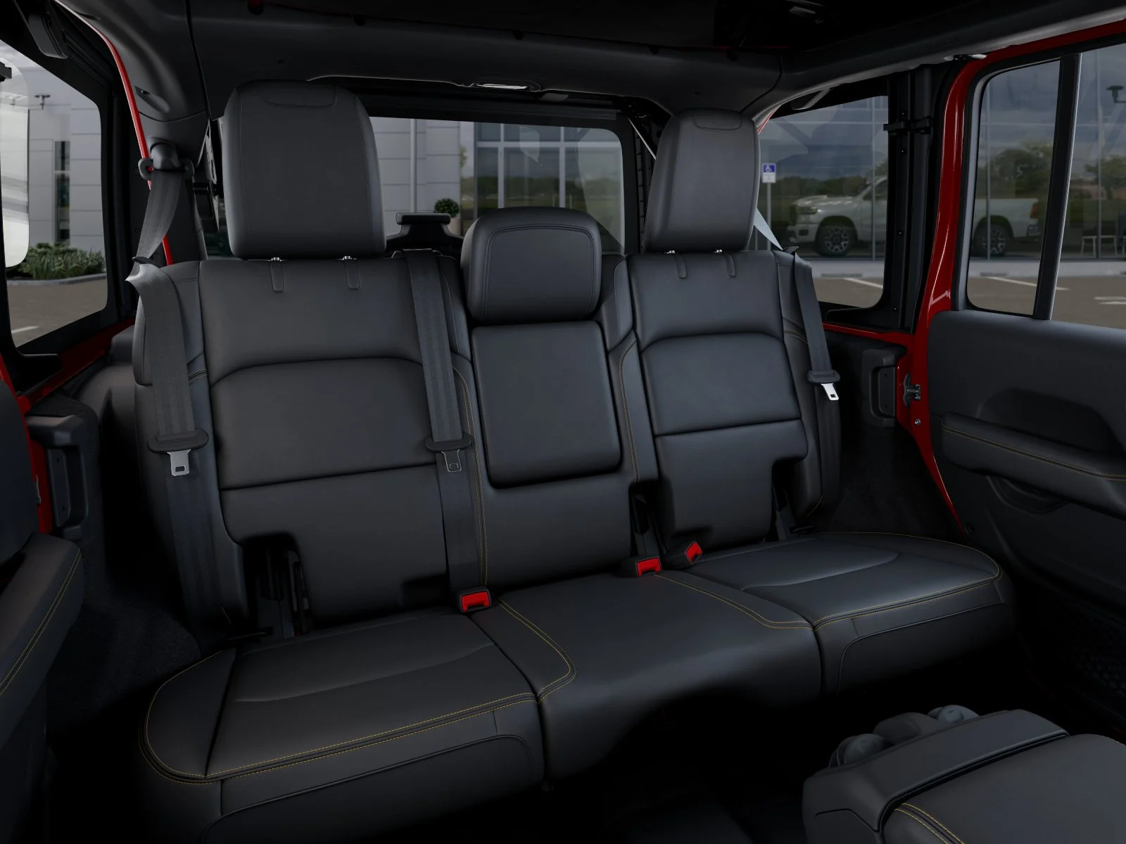 New 2026 Firecracker Red Clear-Coat Exterior Paint Jeep Sahara image 42
