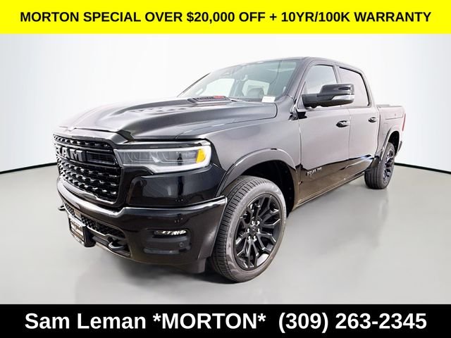 New 2026 Diamond Black Crystal Pearl-Coat Exterior Paint Ram Limited image 3