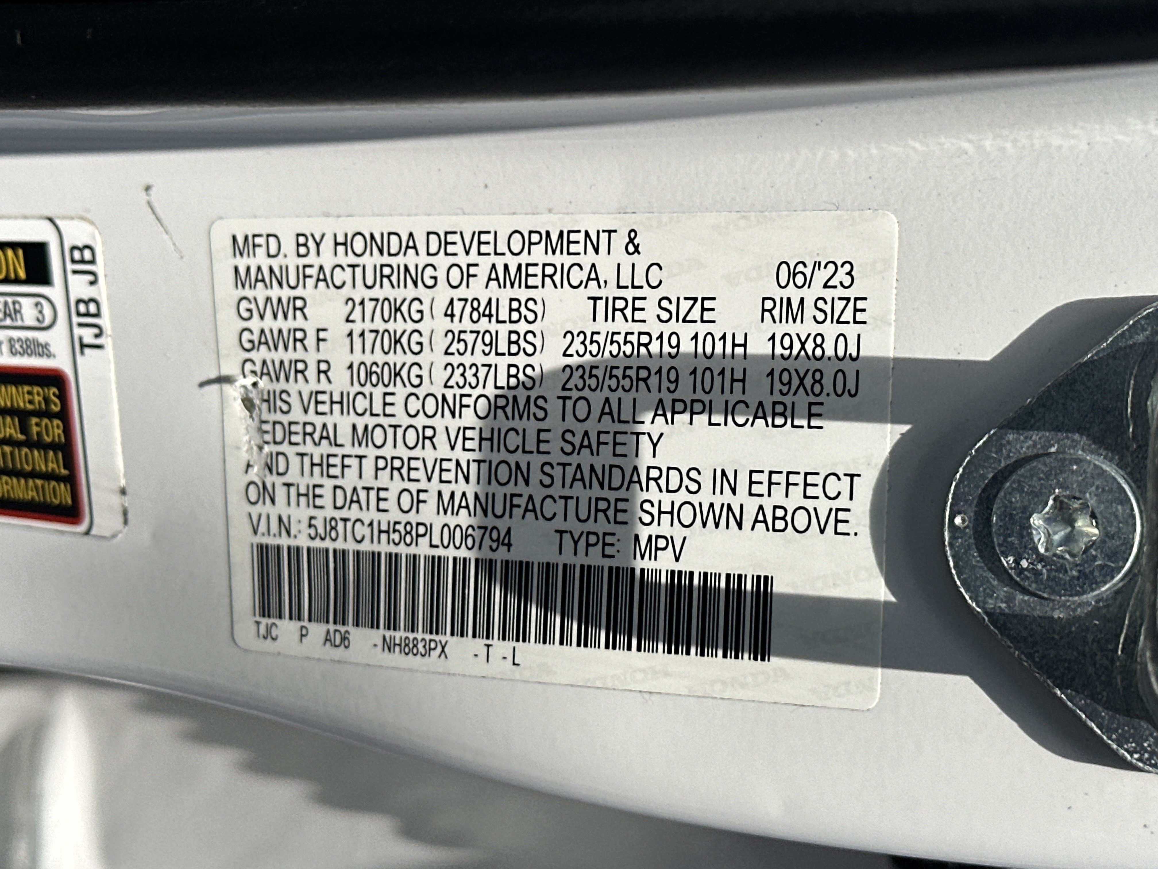 Used 2023 Platinum White Pearl Acura w/Technology Package image 38