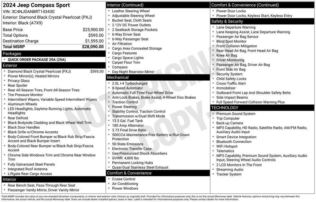 Used 2024 Black Jeep Sport image 24