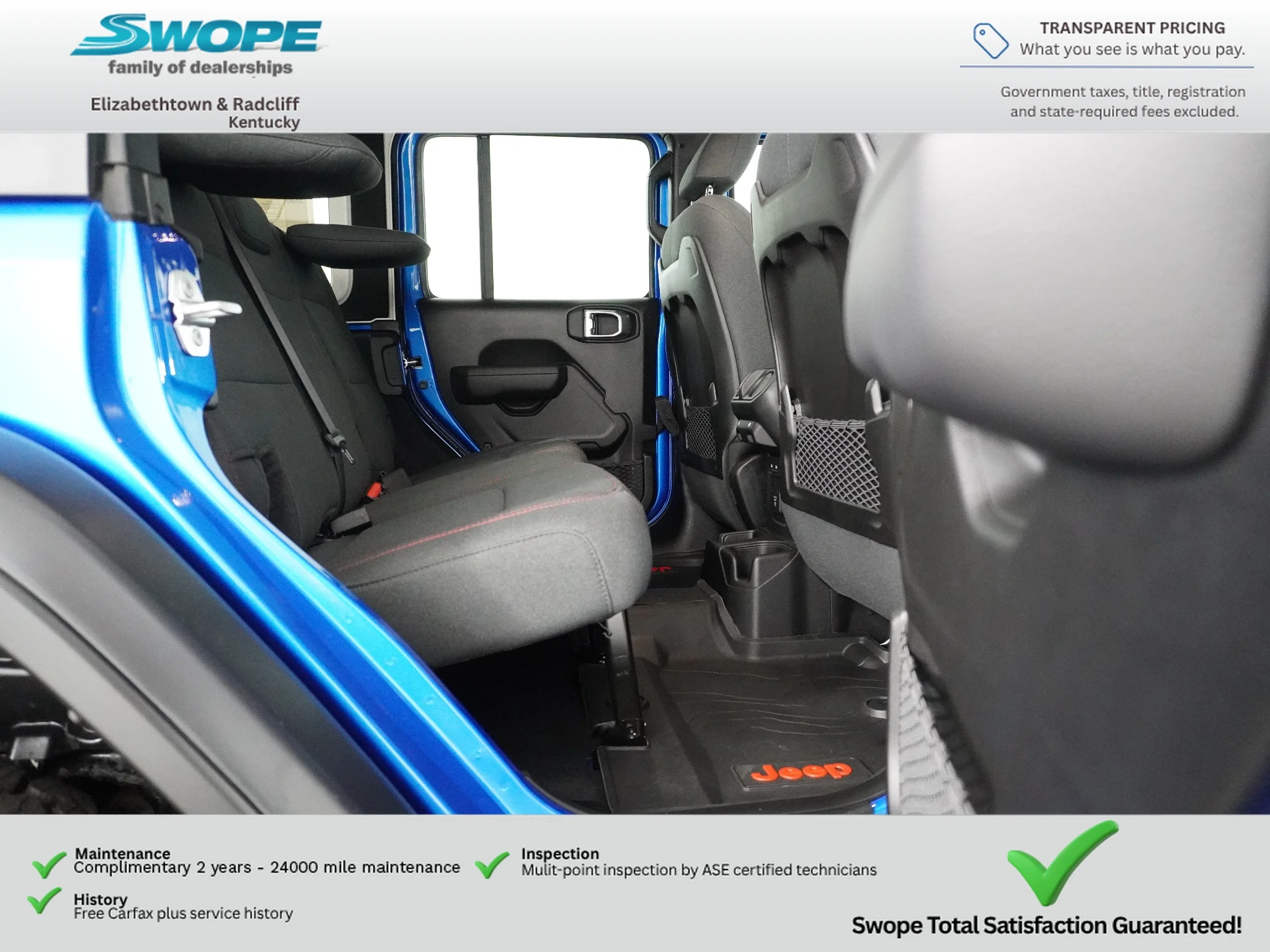 Certified Used 2024 Hydro Blue Pearlcoat Jeep Rubicon image 9