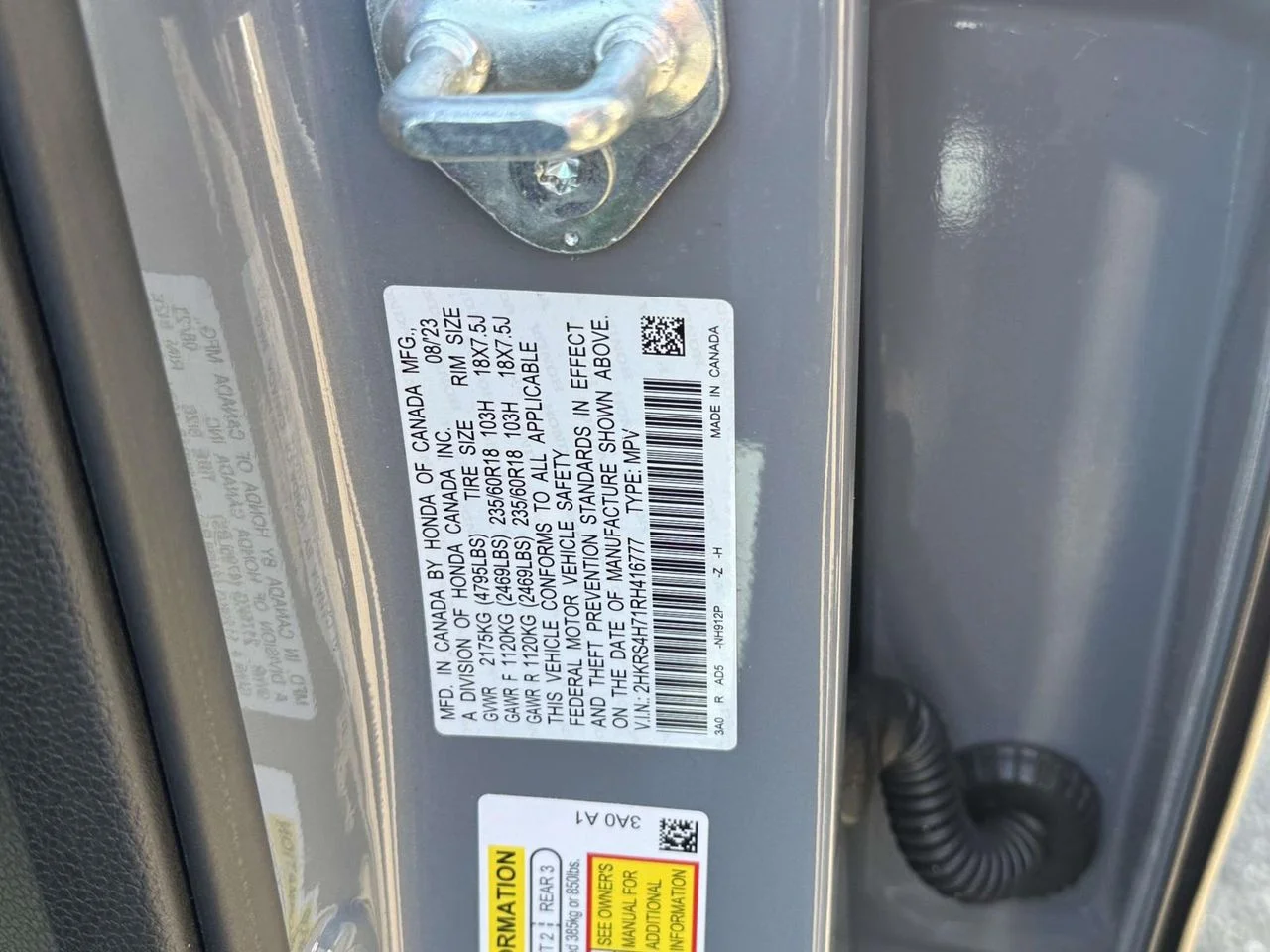 Certified Used 2024 Urban Gray Pearl Honda EX-L AWD image 24