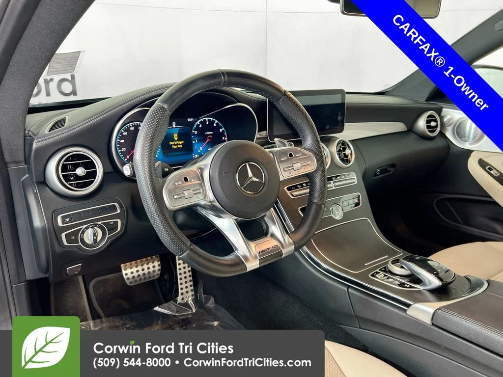 Used 2020 designo Selenite Gray Magno Mercedes-Benz C 43 AMG® image 3