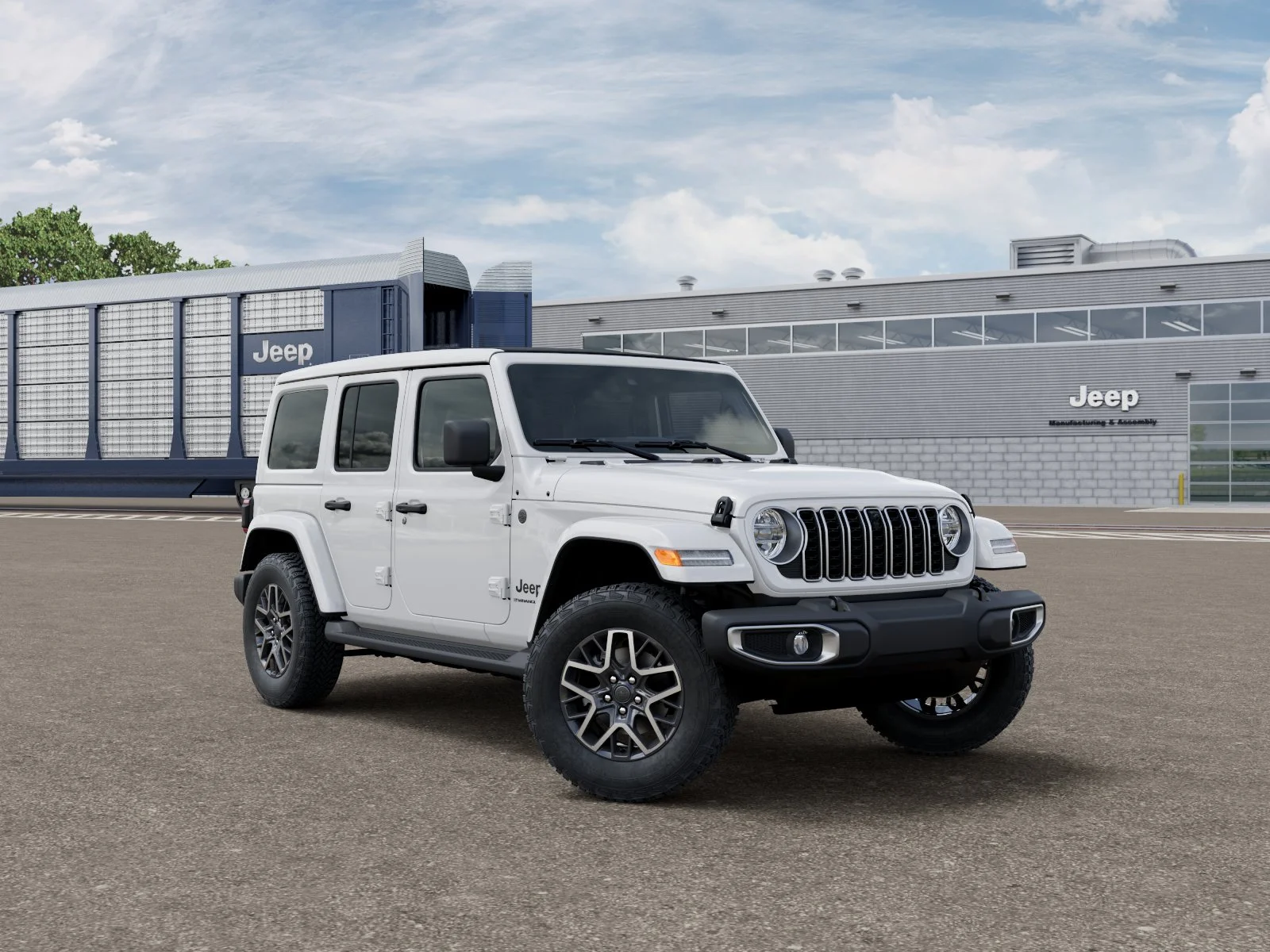 New 2026 Bright White Clear-Coat Exterior Paint Jeep Sahara image 3
