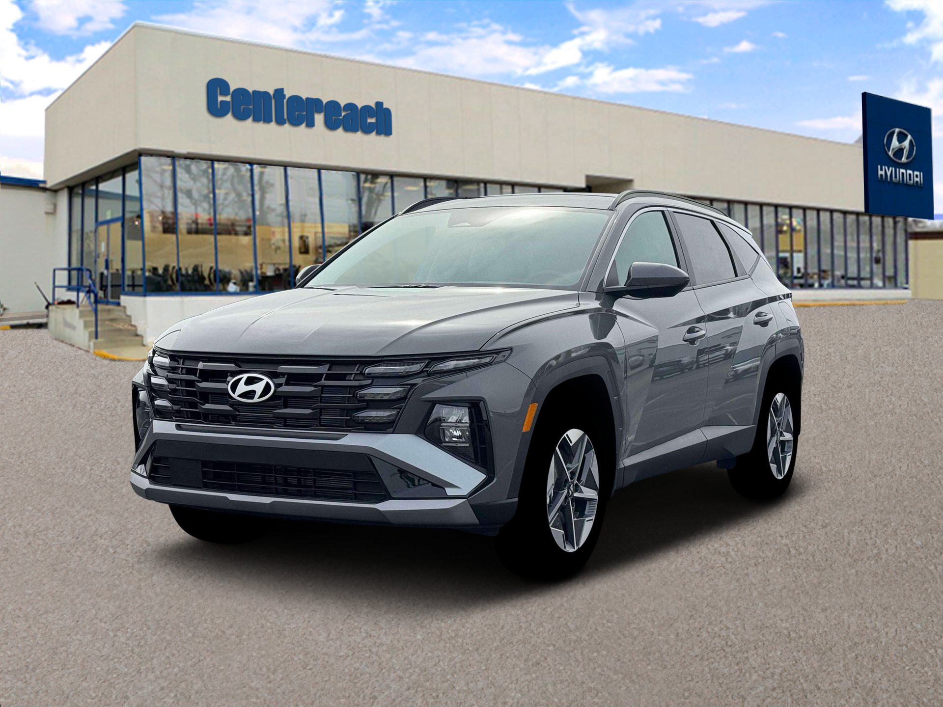 New 2026 Hampton Gray Hyundai SEL Plus AWD image 1