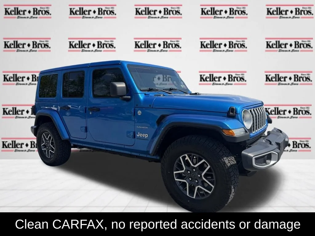 Used 2024 Blue Jeep Sahara image 1