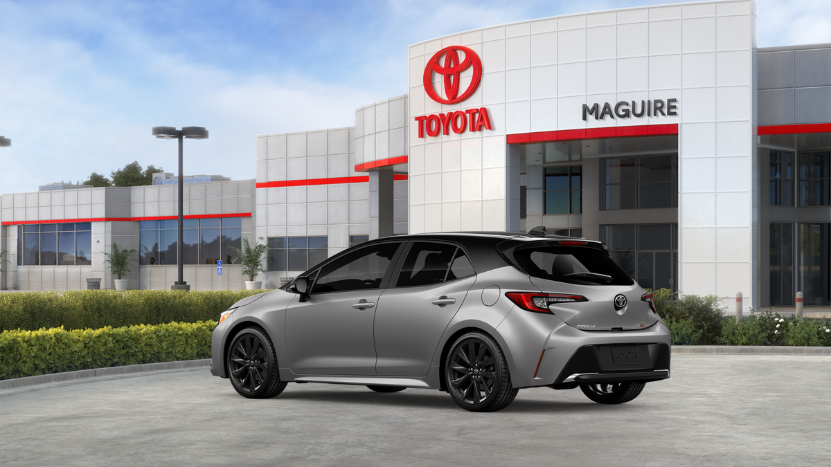 New 2027 Classic Silver Metallic with Black roof Toyota XSE image 6