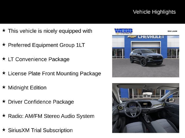 New 2026 Mosaic Black Metallic Chevrolet LT image 3