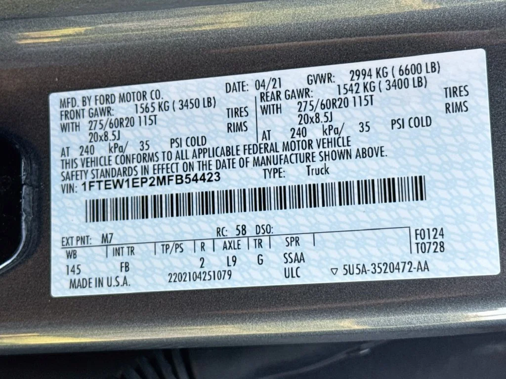 Certified Used 2021 Carbonized Gray Metallic Ford XLT image 24