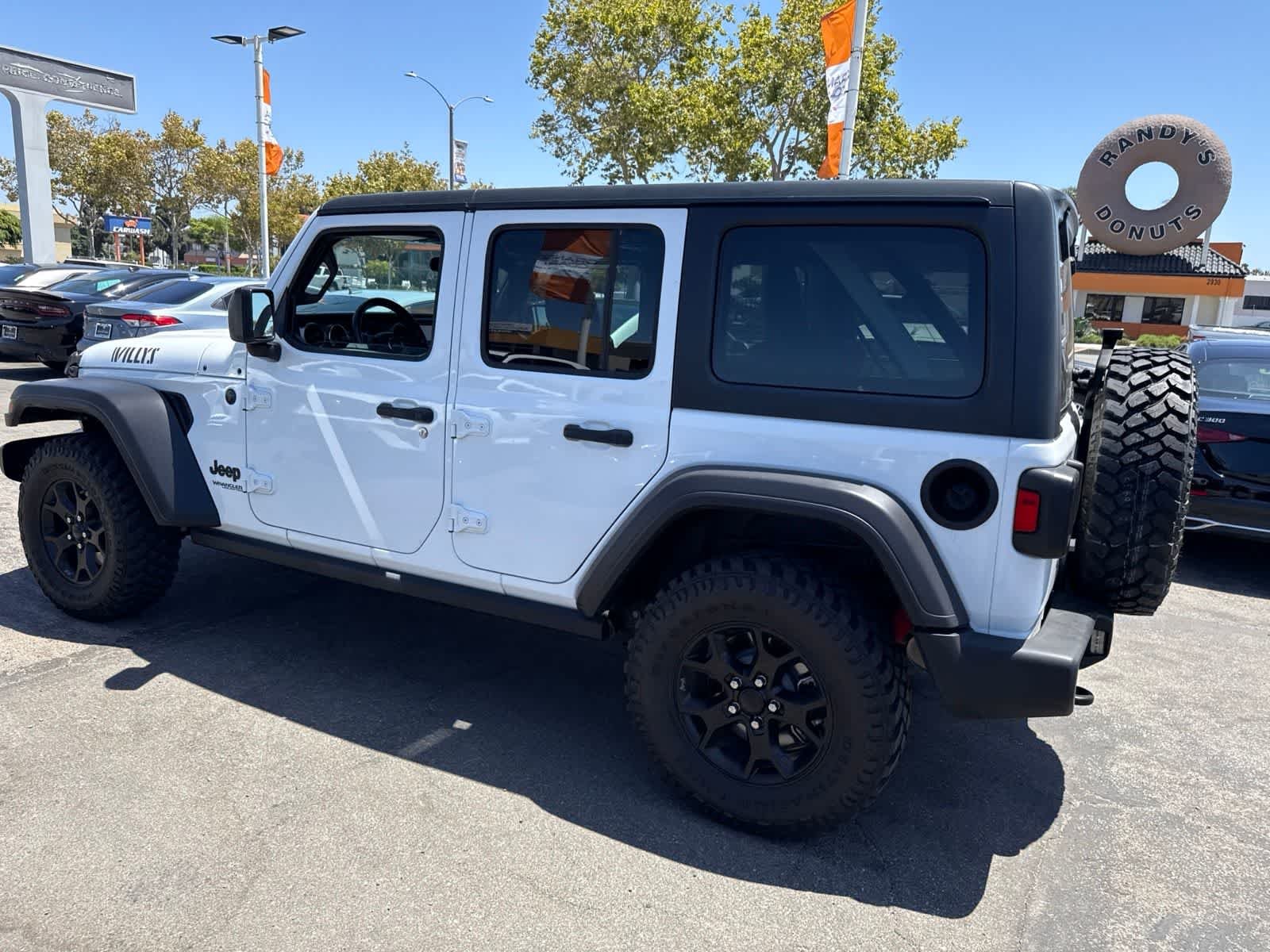 Used 2021 Bright White Clearcoat Jeep Unlimited Willys Sport image 19